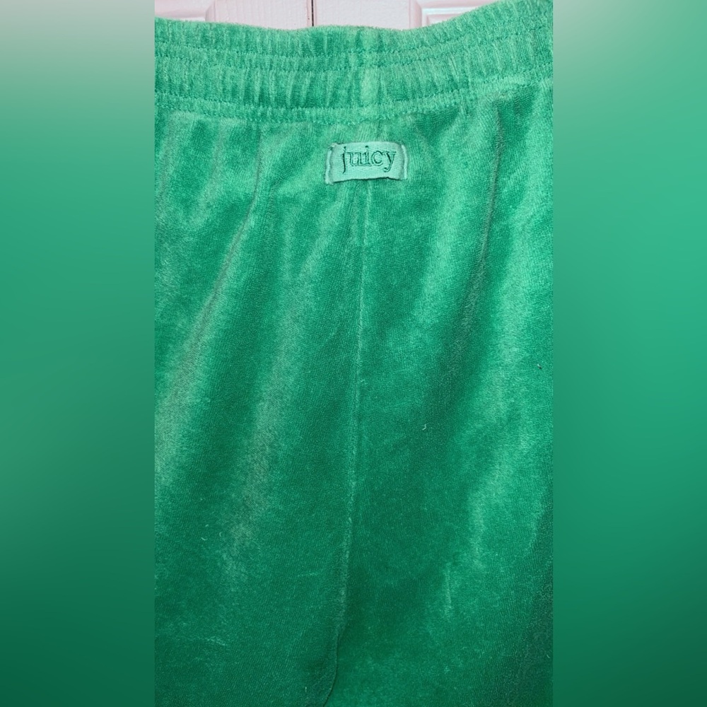 Juicy Couture Green Terry Cloth Pants / Joggers  ✨💚 - Picture 3 of 3